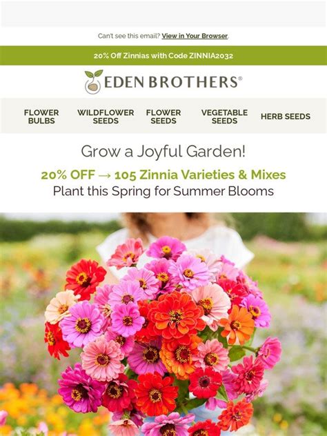 eden brothers valentine's day zinnia discount code